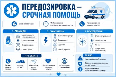 Помощь при передозировке в Нурлате